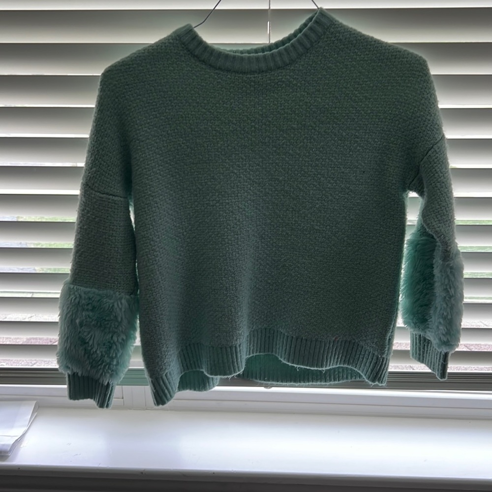 Blue and teal sweater
